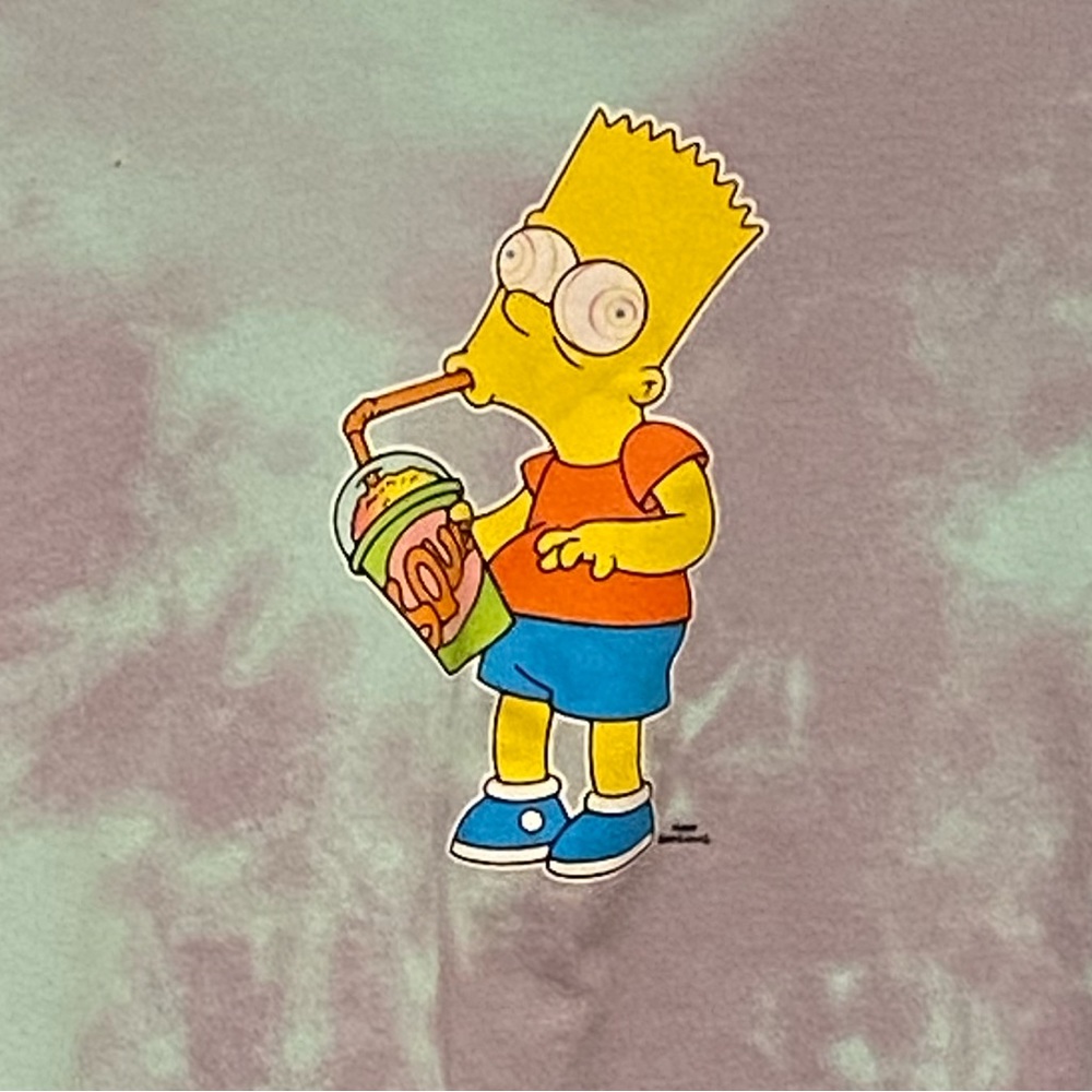 Tie Dye Bart hoodie in excellent condition
